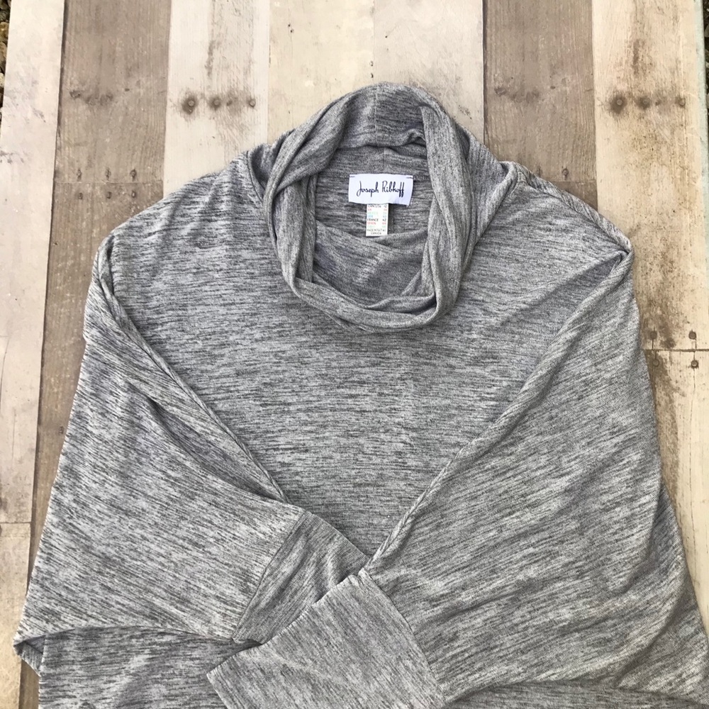 Joseph Ribkoff Silver Shimmer Dolman Sleeve Tunic